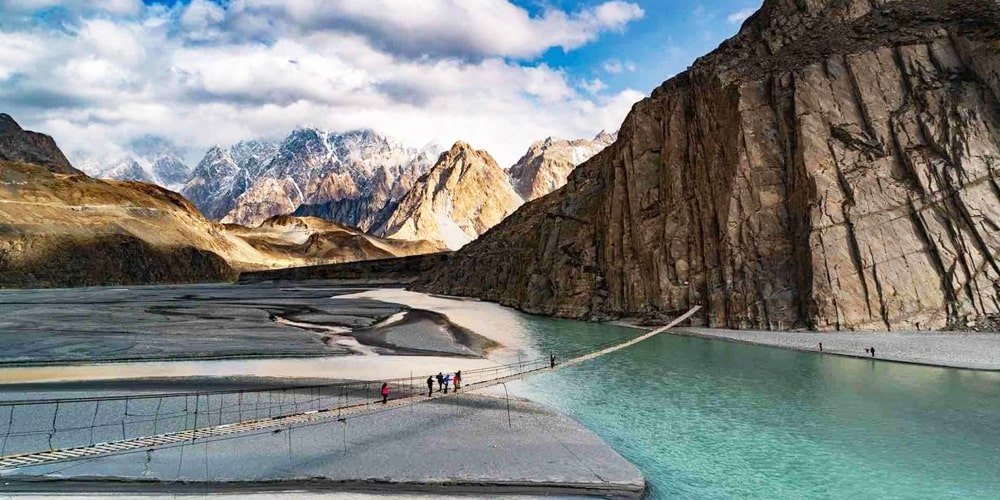 Hussaini Suspension Bridge Hunza Valley | Click Pakistan 