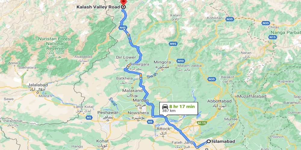 Islamabad to Kalash - click pakistan tourism services
