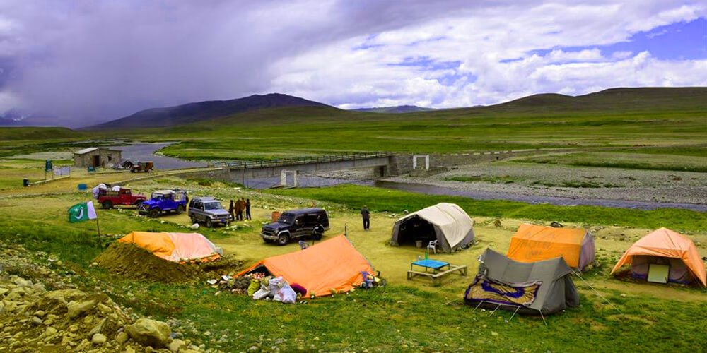 Camping at Deosai Plains 