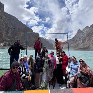 Boating at attabad lake