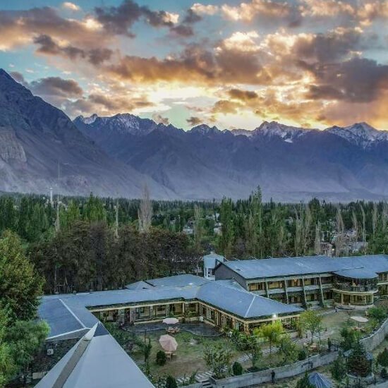 K2 GreenPak Hotel Skardu Aerial View