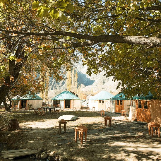 Roomy Yurts Gulmit_ Garden