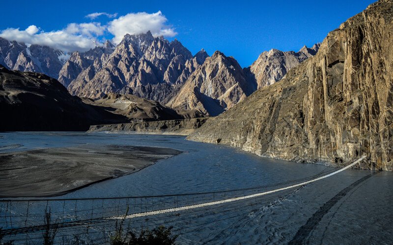 Hussaini Suspension Bridge Hunza Pakistan