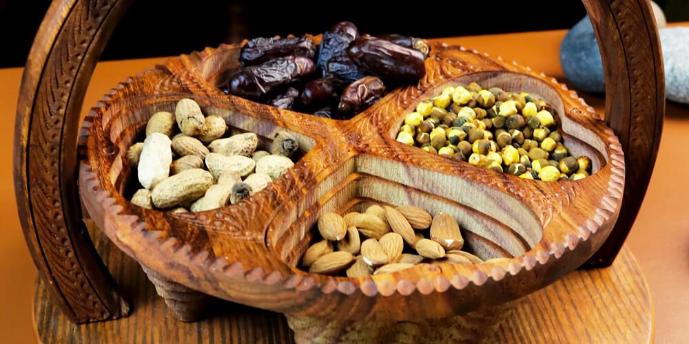 Traditional dryfruits basket